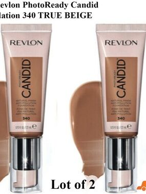 Revlon Candid Foundation 340 True Beige - Revlon Lot of 2